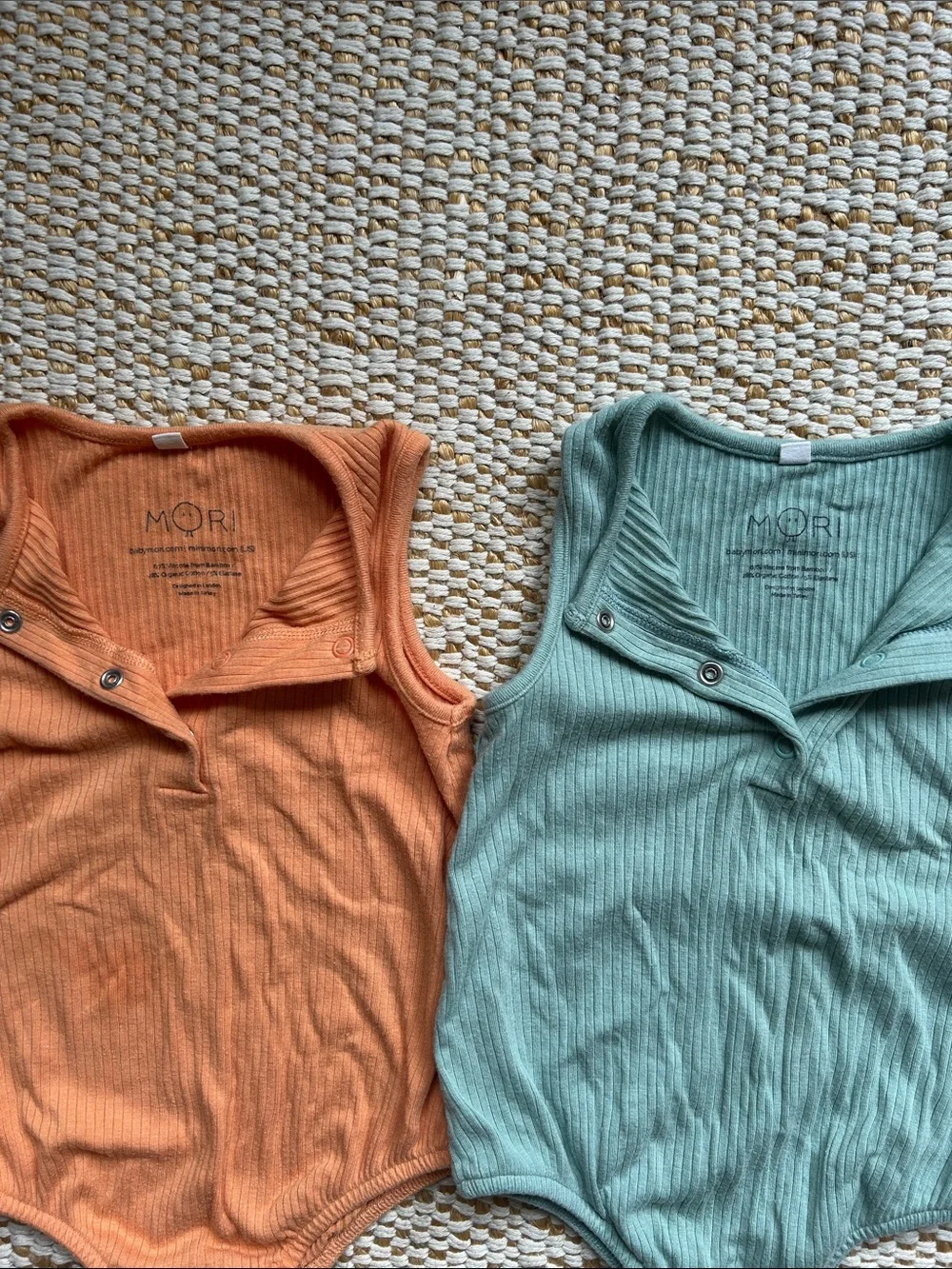 Mori baby bubble rompers bundle of 2